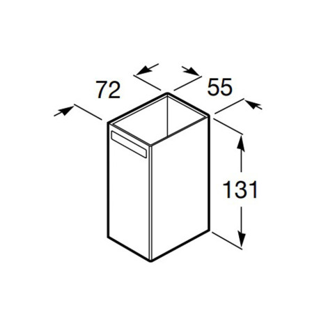 Porte-Verre A Poser Rubik - ROCA A816844001