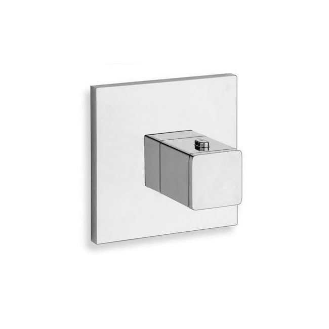 FACADE EXTERNE QUADRI  1 SORTIE POUR MECANISME PD70000 CHROME - CRISTINA ONDYNA XQ80051