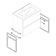 Structure métallique LLOYD BASSE noir mat 345 x 16 x 475 mm - SALGAR 97721