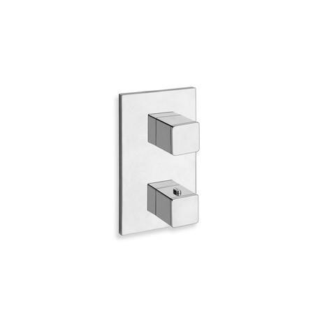 FACADE EXTERNE QUADRI LAITON THERMOSTATIQUE 3 SORTIES CHROME - CRISTINA ONDYNA XQ85351