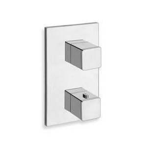 FACADE EXTERNE QUADRI LAITON THERMOSTATIQUE 3 SORTIES CHROME - CRISTINA ONDYNA XQ85351