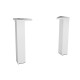 Jeu 2 pieds anodisé Hauteur 230 mm - SALGAR 97159