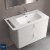 Plan vasque UNIIQ 690 robinet porte-serviettes option solid surface 690x12x460mm - SALGAR 96787 