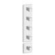 FACADE EXTERNE QUADRI 4 SORTIES POUR MECANISME PD70400 CHROME - CRISTINA ONDYNA XQ88451