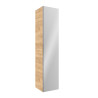 Colonne ALLIANCE gauche/droite 1 porte miroir chêne africain - SALGAR 91074