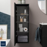 Module ALLIANCE 1000 réversible 1 porte système push BLACK VELVET 352x1000x352mm - SALGAR 96962 