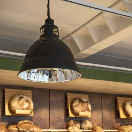 Luminaire suspendu métallique PARA 380 Noir - SLV 165359