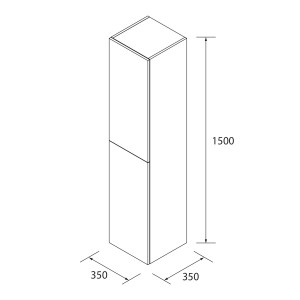 Colonne suspendue réversible 1500 mm UNIIQ Terracota - SALGAR 96649