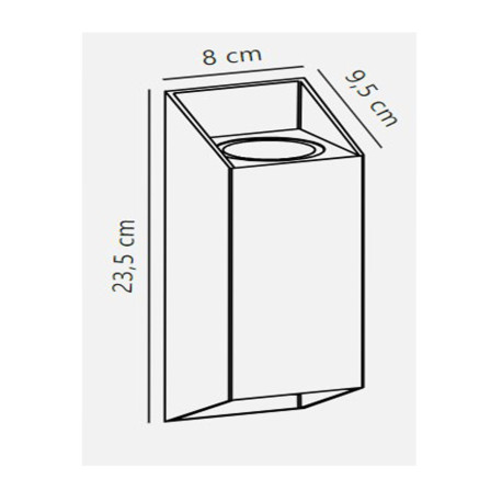 NICO SQUARE 22 Applique murSQUARE 22 Applique murale Anthracite NICO - NORDLUX 2218221050ale Anthracite GU10 - NORDLUX  22182210