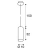 Luminaire suspendu rond ENOLA Alu brossé - SLV 149385