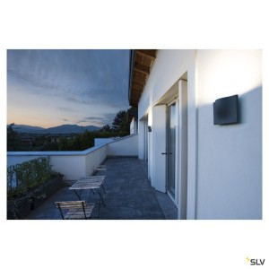 Appliques extérieures LED VILUA L applique extérieure anthracite LED 16W 3000K IP54 - SLV 1002504 