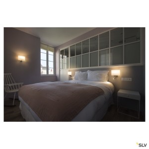 Liseuses KENKUA SPOT applique intérieurechrome/opale E27 40W max liseuse LED 3000K - SLV 1002855 