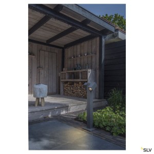 Bornes extérieures THEO PATHLIGHT borne extérieure double anthracite GU10 2x 7W max IP44 - SLV 1002871 