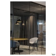 Suspensions PHELIA 30 suspension intérieure Ø 28 cm noir/doré E27 23W max - SLV 1002950 