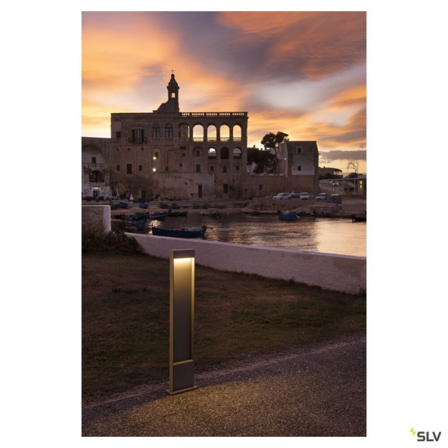 Bornes Extérieures LED FLATT 100 borne extérieure anthracite LED 97W 3000K/4000K IP65 - SLV 1002958 