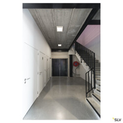 Plafonniers intérieurs LED SENSER 18 plafonnier intérieur carré blanc mat LED 12W 3000K variable Tri - SLV 1003018 