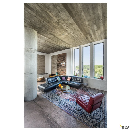 Suspensions PANTILO CONVEX 29 suspension intérieure chrome E27 max 40W - SLV 1003443 