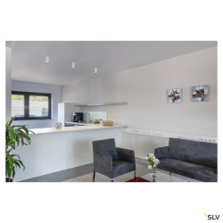 Plafonniers intérieurs LED NUMINOS® L plafonnier LED intérieur noir/noir LED 28 W 36° UGR < 19 - SLV 1004579 