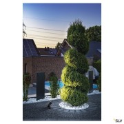 Projecteurs extérieurs 230V SAMRINA spot sur piquet ext noir GU10 QPAR51 7W max IP54 plastique recyclé - SLV 1004757 