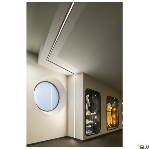 Systèmes rail 48V IN-LINE 22 48V TRACK opale DALI spot noir 73 W 570 lm 3000k IRC90 95° - SLV 1006617 