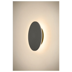 Applique murale extérieure LED D-RING M IP65 noir - SLV 1007913