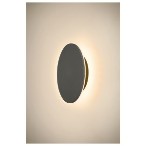 Applique murale extérieure LED D-RING M IP65 noir - SLV 1007913