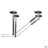 Systèmes câble tendu TENSEO renvois plafond intérieur pour câble tendu T.B.T chrome 2 pièces - SLV 186342