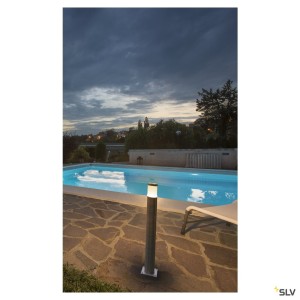 Bornes Extérieures LED TRUST 60 borne extérieure inox LED 86W 3000K IP55 inox 316 - SLV 228110 