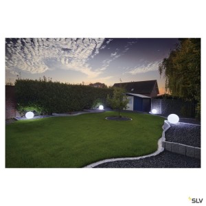 Luminaires mobiles ROTOBALL 50 luminaire mobile extérieur blanc E27 24W max IP44 - SLV 227221 