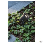 Projecteurs extérieurs 230V SAMRINA spot sur piquet ext noir GU10 QPAR51 7W max IP54 plastique recyclé - SLV 1004757 