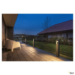 Bornes Extérieures LED ESKINA FRAME borne extérieure simple anthracite LED 15W 3000/4000K interr - SLV 1004750 