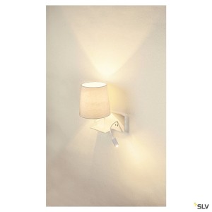 Liseuses SOMNILA FLEX applique int. liseuse gauche blanc LED 3W 3000K avec port USB - SLV 1003459 