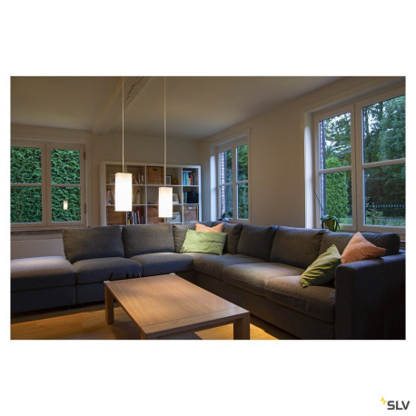 Suspensions QUADRASS suspension intérieure blanc/chrome E27 40W max - SLV 1003432 