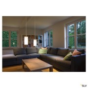 Suspensions QUADRASS suspension intérieure blanc/chrome E27 40W max - SLV 1003432 