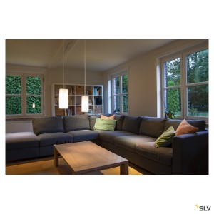 Suspensions QUADRASS suspension intérieure blanc/chrome E27 40W max - SLV 1003432 