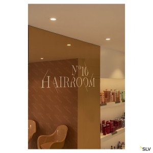 Encastrés plafond intérieurs LED SENSER 12 encastré de plafond intérieur rond blanc mat LED 6W 3000K - SLV 1003008 