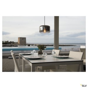 Suspensions PANTILO 28 suspension intérieure chrome E27 15W max câble nu sans patère - SLV 1003006 