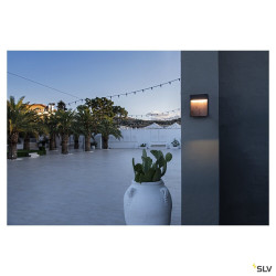 Appliques extérieures LED FLATT applique extérieure anthracite/imitation bois LED 14W 3000/4000K IP6 - SLV 1002953 
