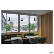 Suspensions PHELIA 10 suspension intérieure Ø 13 cm noir/doré E27 23W max - SLV 1002951 