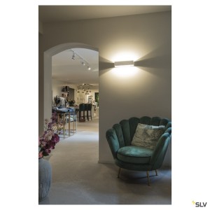 Appliques intérieures LED LOGS IN L applique intérieure blanc LED 19W 2000-3000K Dim-to-warm - SLV 1002929 