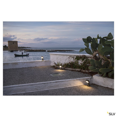 Bornes Extérieures LED ESKINA 30 borne extérieure anthracite LED 145W 3000/4000K IP65 variable - SLV 1002906 