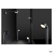 Eclairage d’enseigne et signalétique ESKINA D spot sur tige extérieur anthracite LED 145W 3000K/4000K IP65 - SLV 1002905 