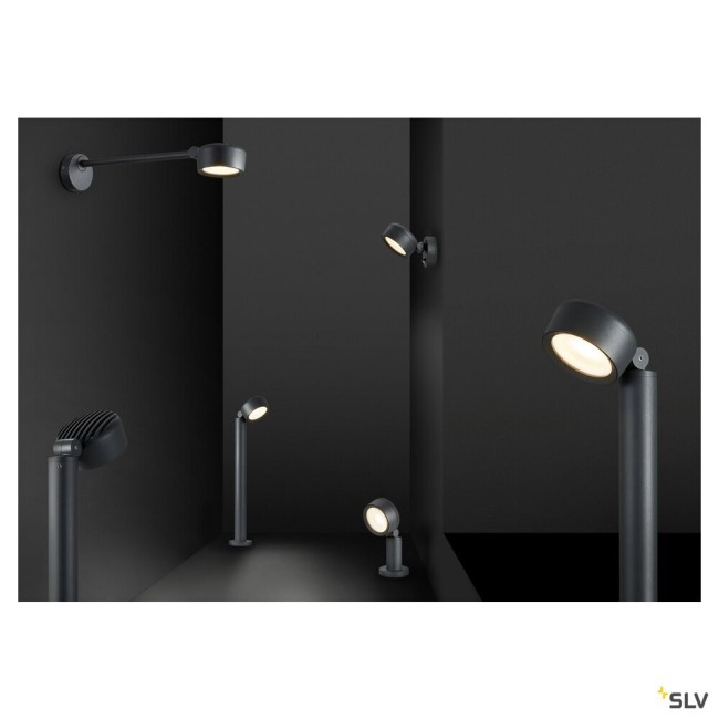 Eclairage d’enseigne et signalétique ESKINA D spot sur tige extérieur anthracite LED 145W 3000K/4000K IP65 - SLV 1002905 