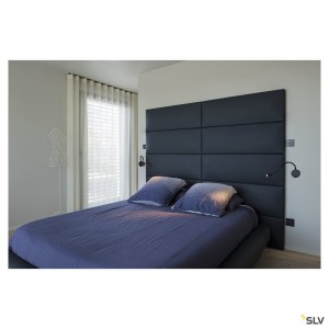 Liseuses DIO FLEX PLATE LED applique noir 19W 3000K - SLV 1002431 