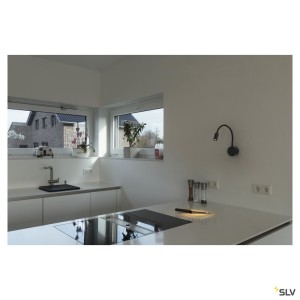 Liseuses DIO FLEX PLATE LED applique noir 19W 2700K - SLV 1002430 