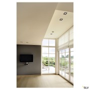 Encastrés plafond/mur LED ext. PATTA-I encastré plafond carré noir LED 73W 1800-3000K - SLV 1002101 