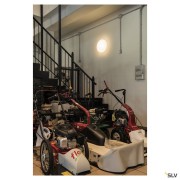 Plafonniers extérieurs LED LIPSY 50 plafonnier drum blanc LED 3000/4000K dimmable - SLV 1002077 