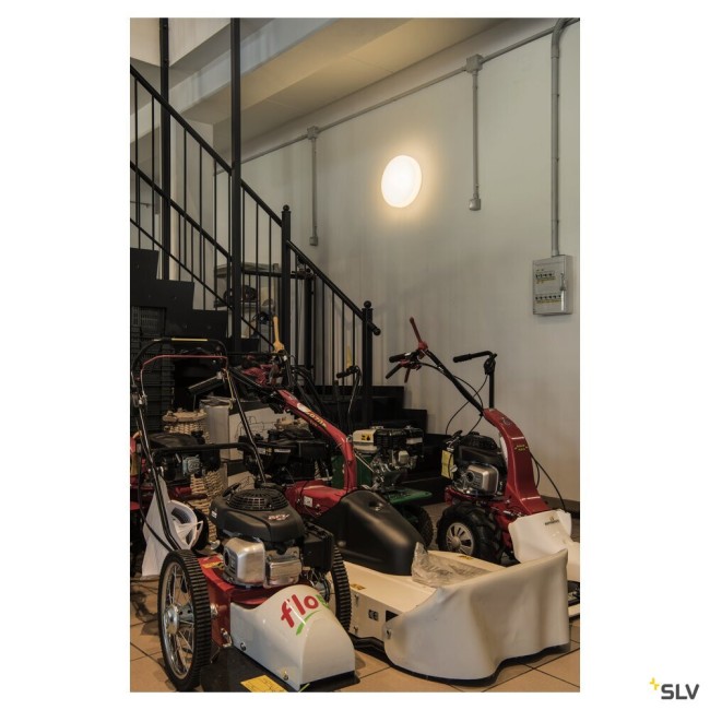 Plafonniers extérieurs LED LIPSY 50 plafonnier drum blanc LED 3000/4000K dimmable - SLV 1002077 