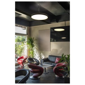 Plafonniers intérieurs LED MEDO® PRO 90 plafonnier LED intérieur rond noir LED 74 W IP 50 IK02 - SLV 1007314 
