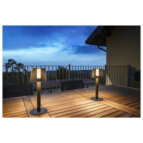 Lampes à poser TAHA Set de luminaires sans fil IP65 2700 K variable noir - SLV 1007380 